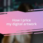 How I price my digital artwork